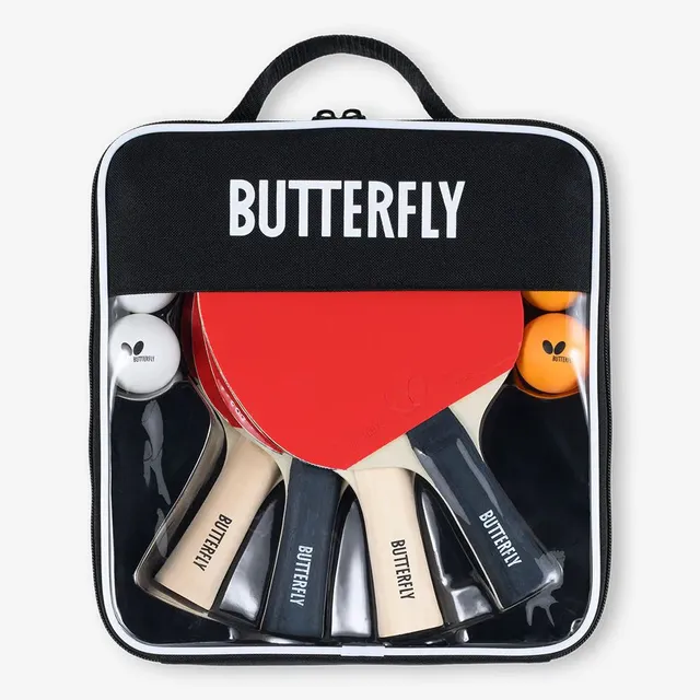 butterfly-easy-set-4-raquettes-balles-tennis-de-table image 1