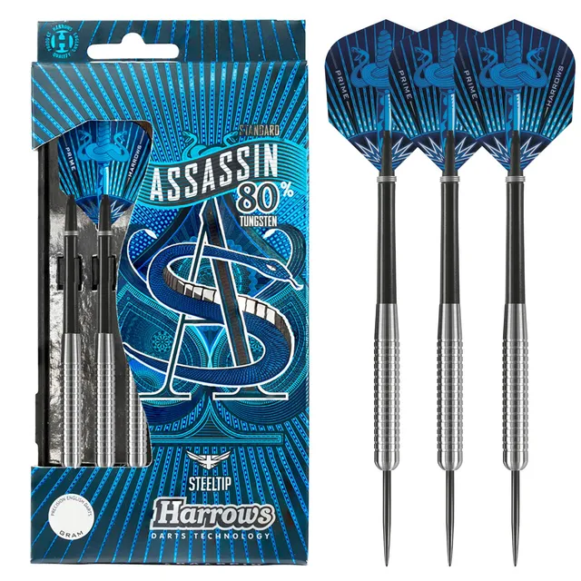 harrows-assassin-80-fl-chettes-pointe-acier-25gr-steel-tip image 1