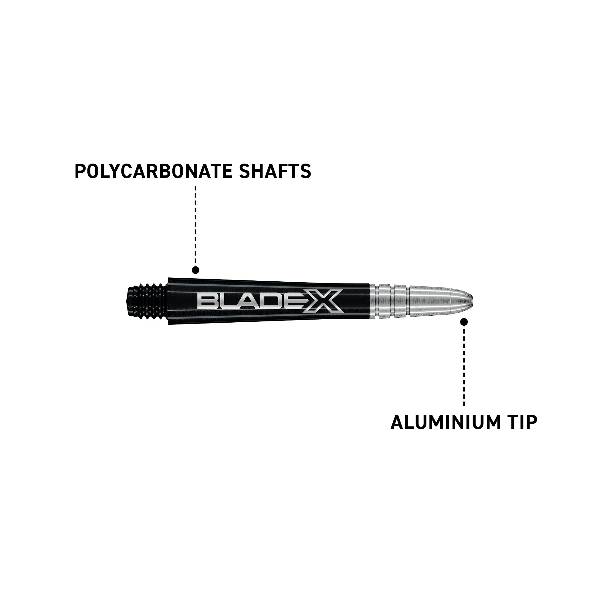 winmau-blade-x-vecta-shafts-medium-noir-et-argent-tiges-de-fl-chettes image 3