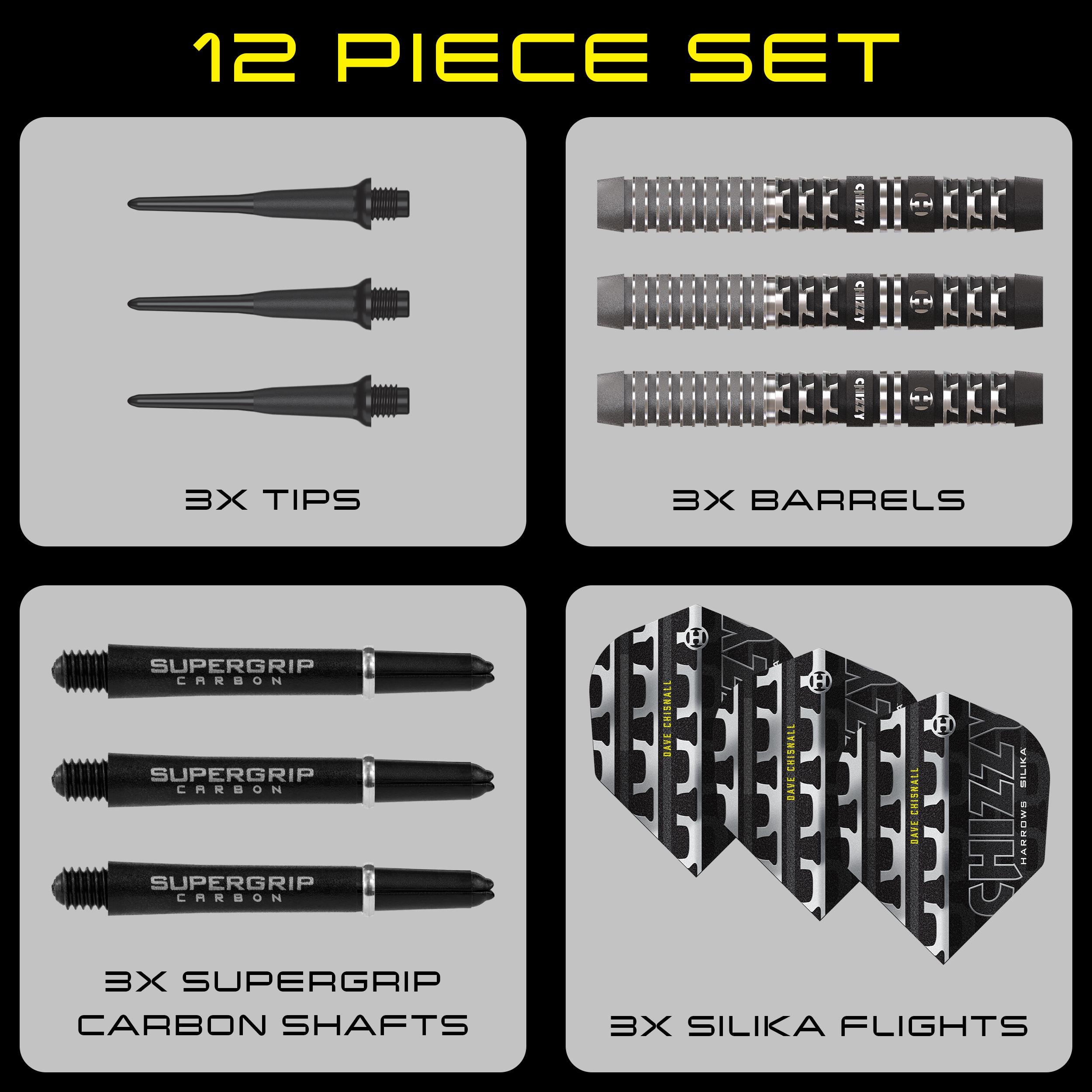 harrows-chizzy-90-series-4-soft-tip-darts-fl-chettes-dave-chisnall image 5