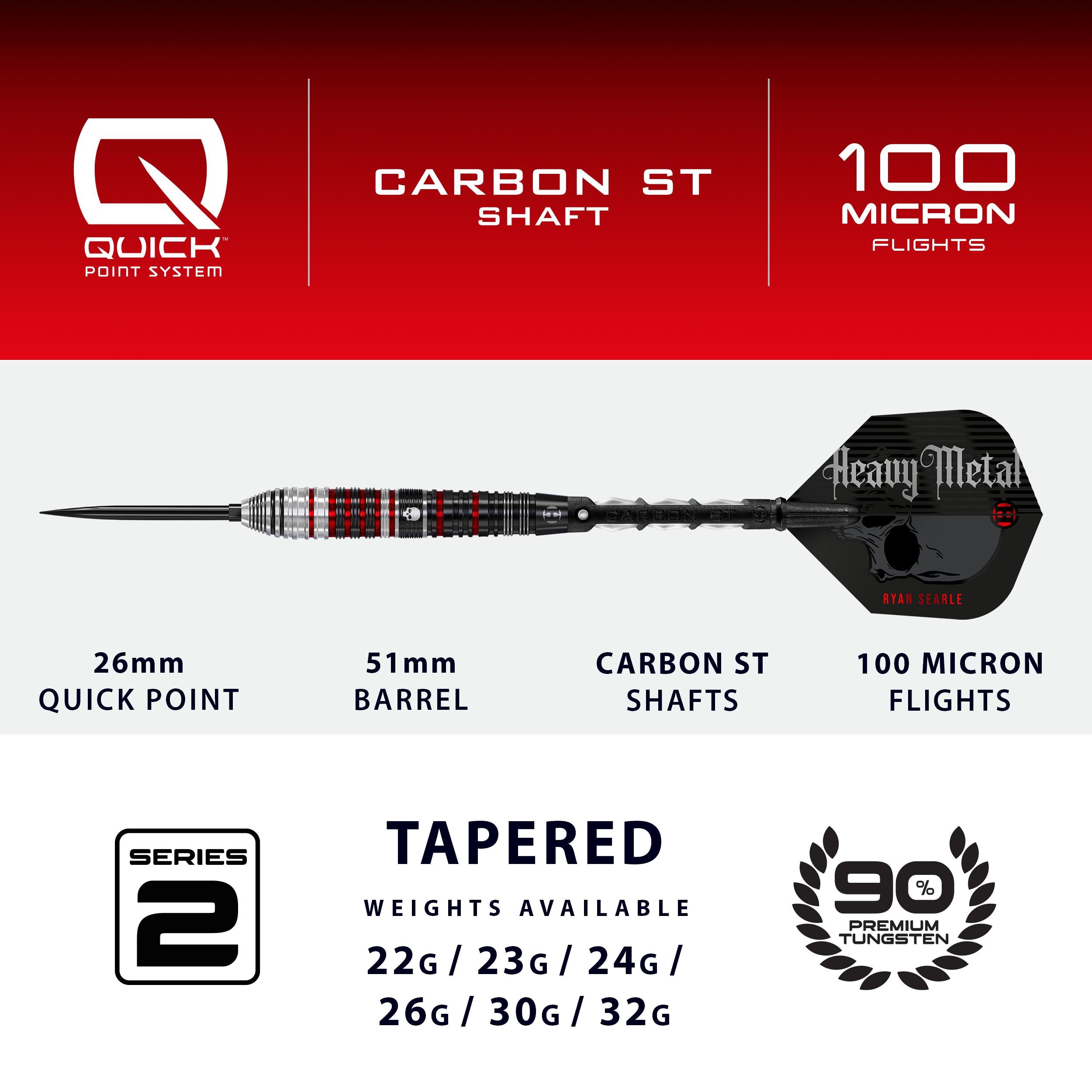 harrows-ryan-searle-90-series-2-quick-point-fl-chettes-acier image 4