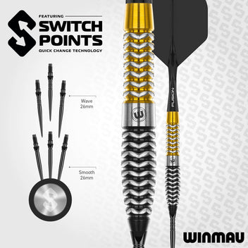 winmau-exion-90-tungst-ne-torpedo-switch-point-fl-chettes-acier image 7