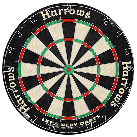 harrows-lets-play-darts-cible-sisal-taille-officielle-6-fl-chettes image 1
