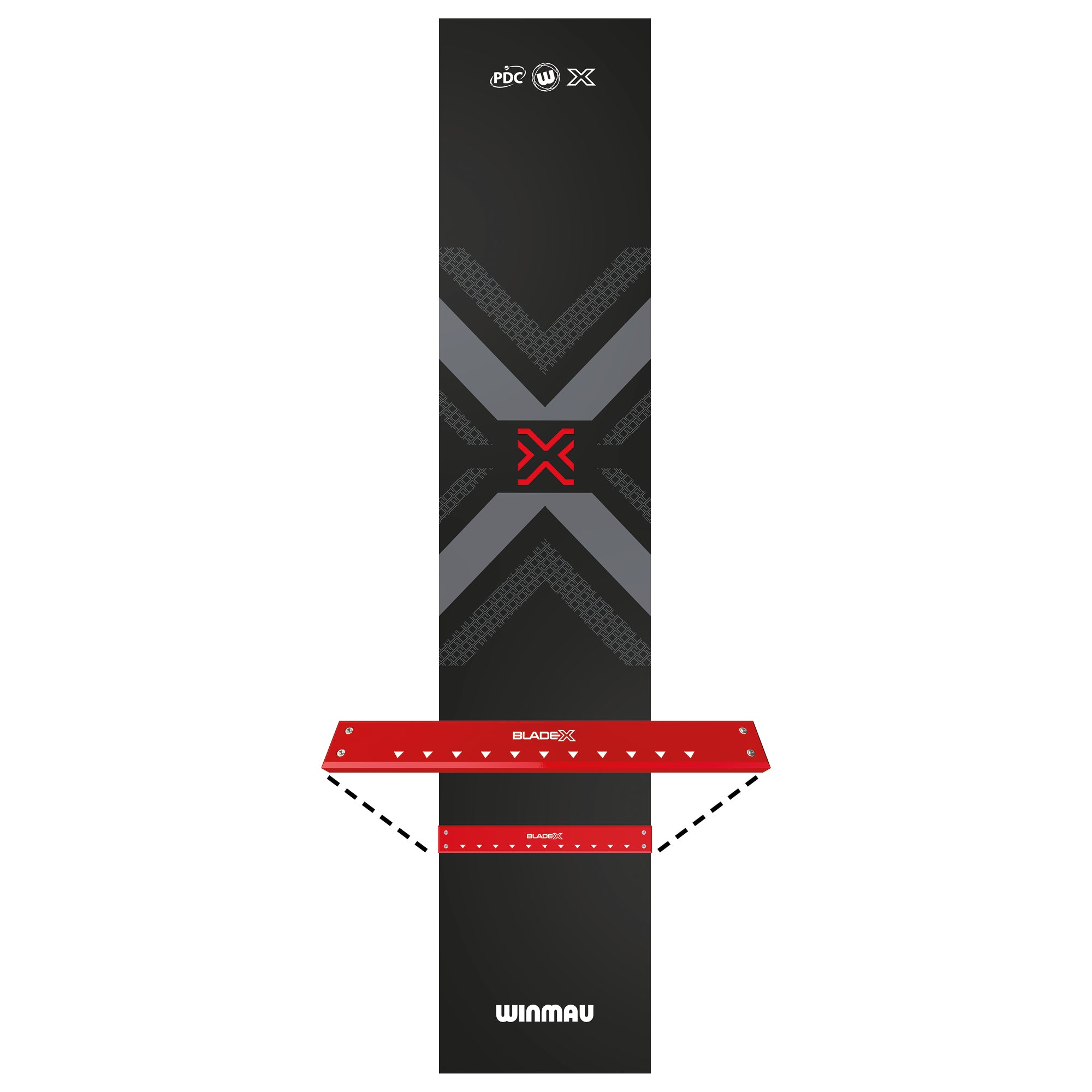 winmau-blade-x-tapis-de-fl-chettes-pvc-avec-oche-int-gr-transparent image 4