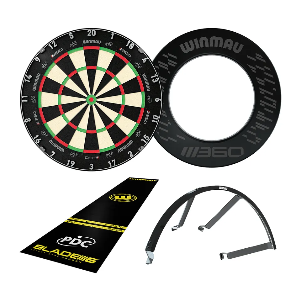 winmau-elite-set-cible-entourage-clairage-et-tapis image 1