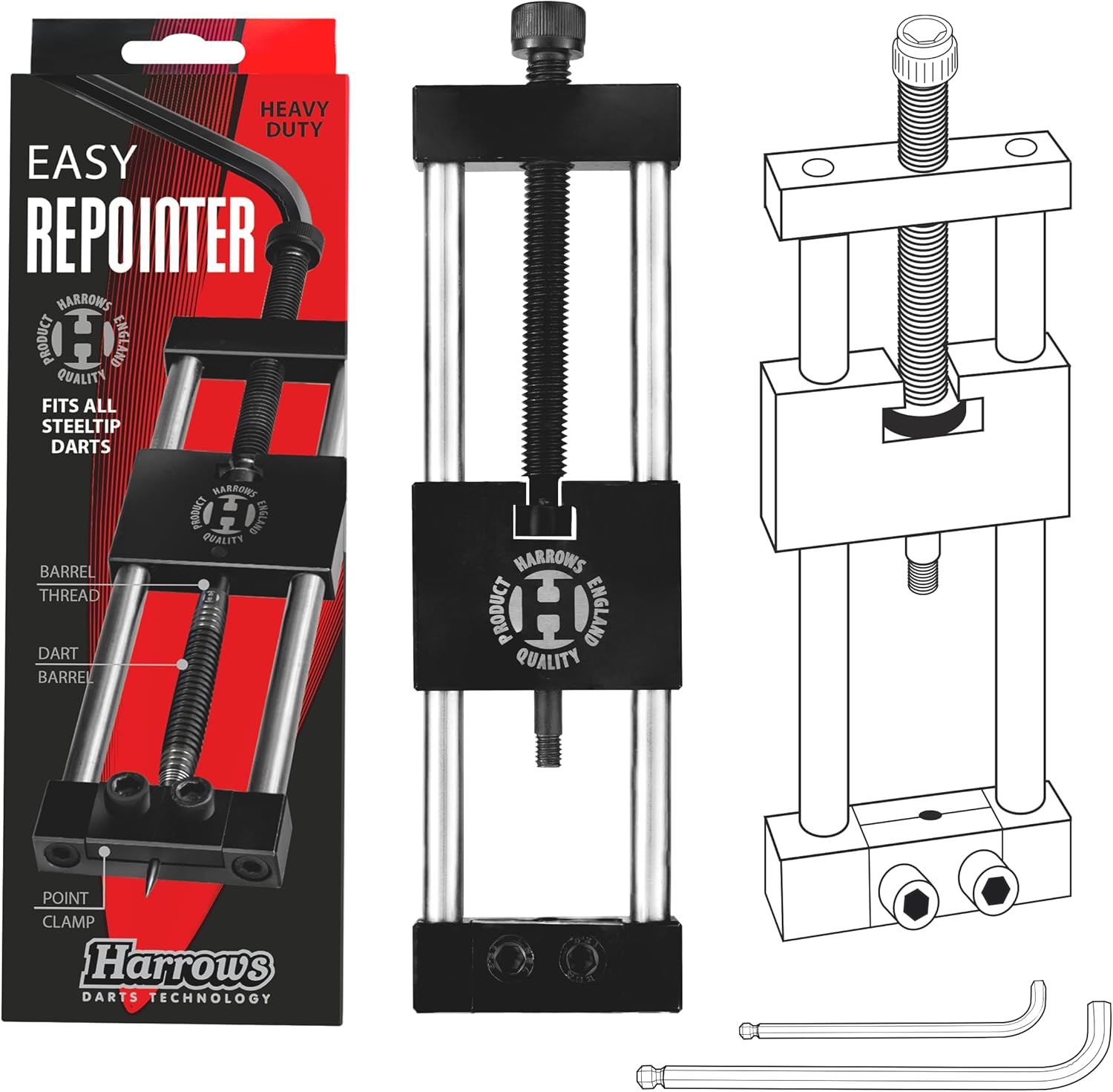 harrows-re-pointing-tool-outil-rechange-pointes-acier image 3