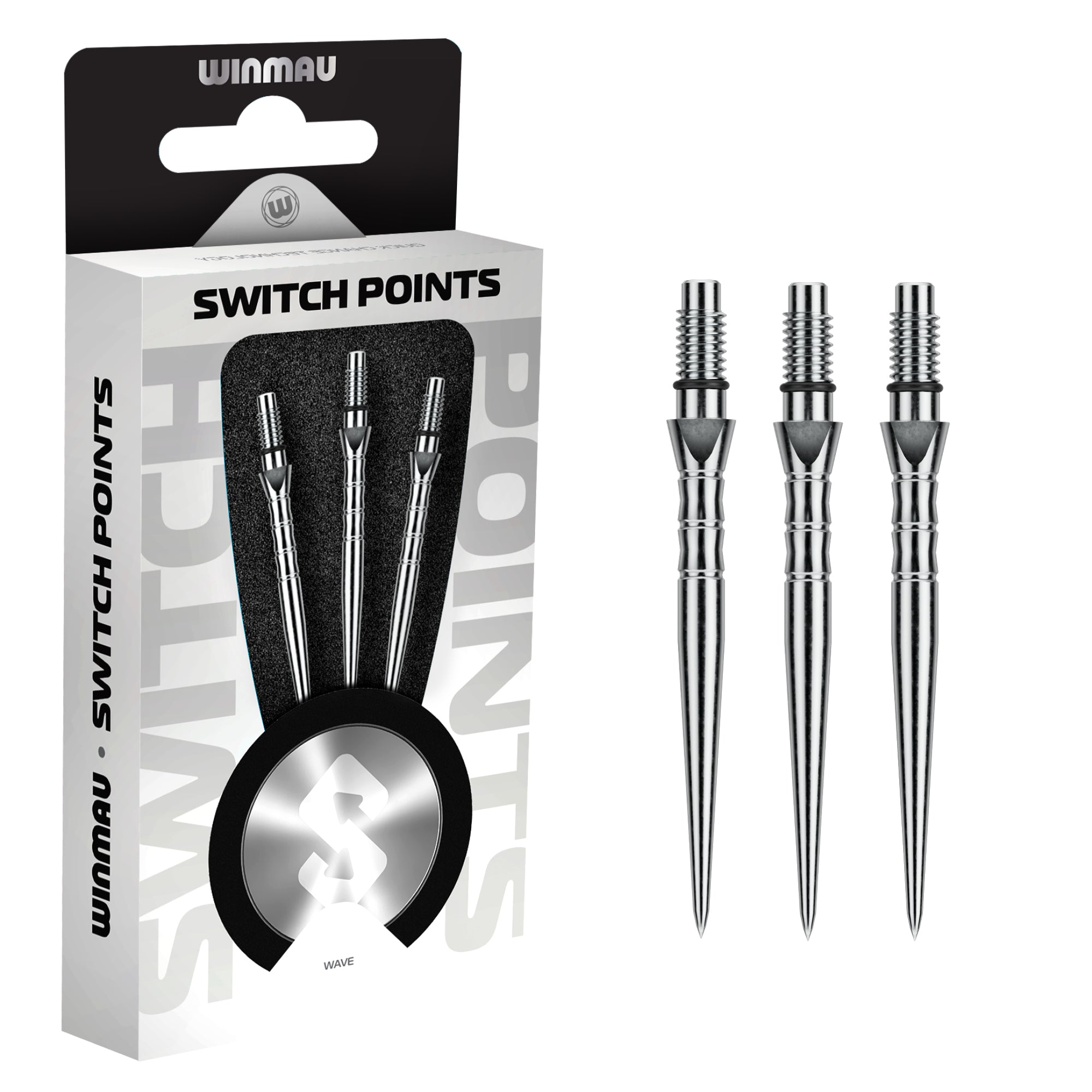 winmau-switch-points-wave-silver-pointes-interchangeables-pour-fl-chettes image 2