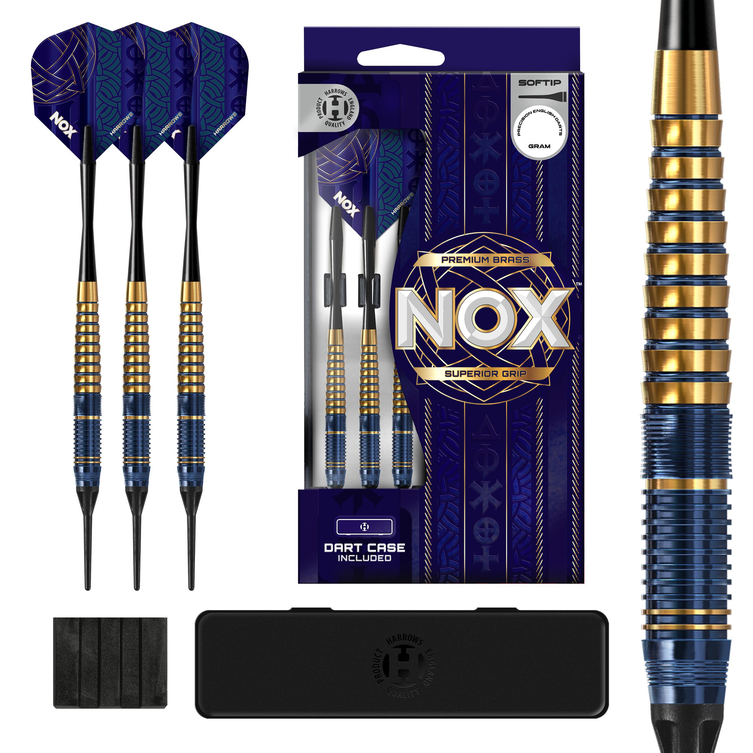 harrows-nox-fl-chettes-pointe-souple-bleu-or image 1