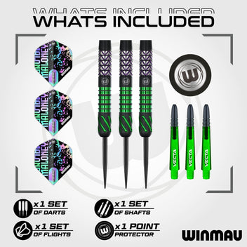 winmau-mike-maloney-fl-chettes-pointe-acier-signature-dition image 2