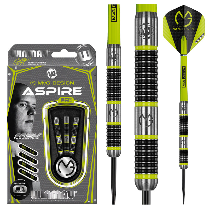 winmau-mvg-aspire-fl-chettes-pointe-acier-michael-van-gerwen image 1