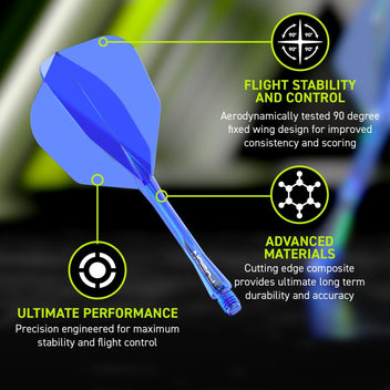 winmau-fusion-ailette-et-tige-int-gr-es-6-bleu-translucide image 4