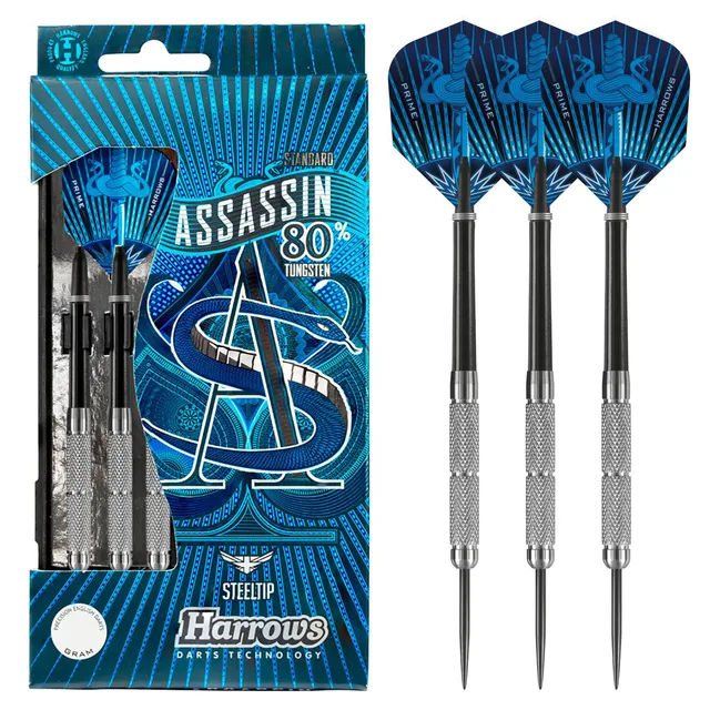 harrows-assassin-80-19g-steel-tip-fl-chettes-pointe-acier image 1