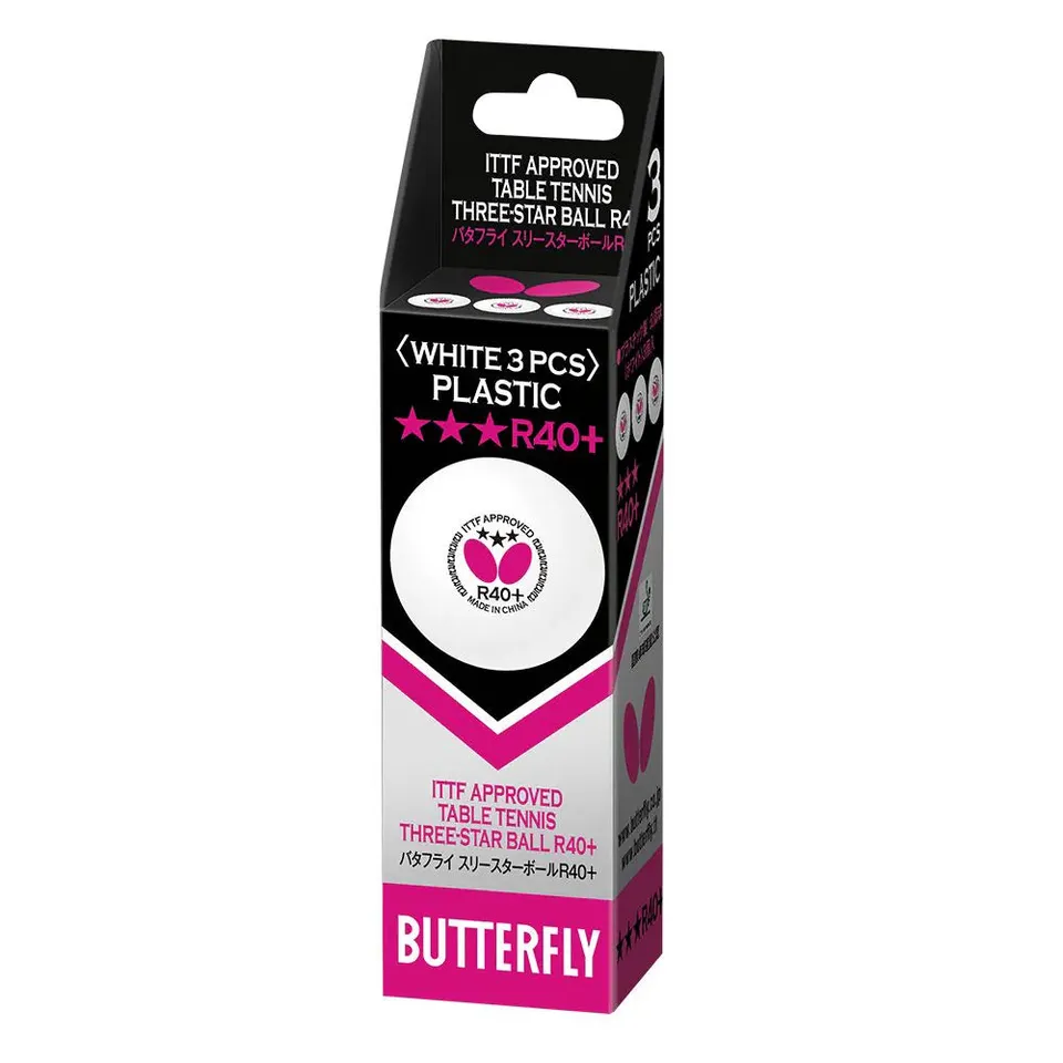 butterfly-r40-ball-3-pz-balles-de-tennis-de-table-de-comp-tition-ittf image 1