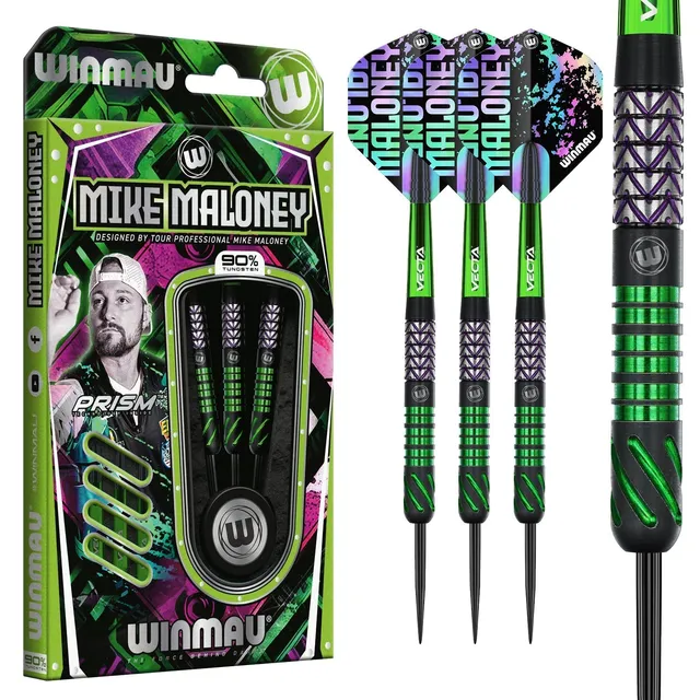 winmau-mike-maloney-fl-chettes-pointe-acier-signature-dition image 1