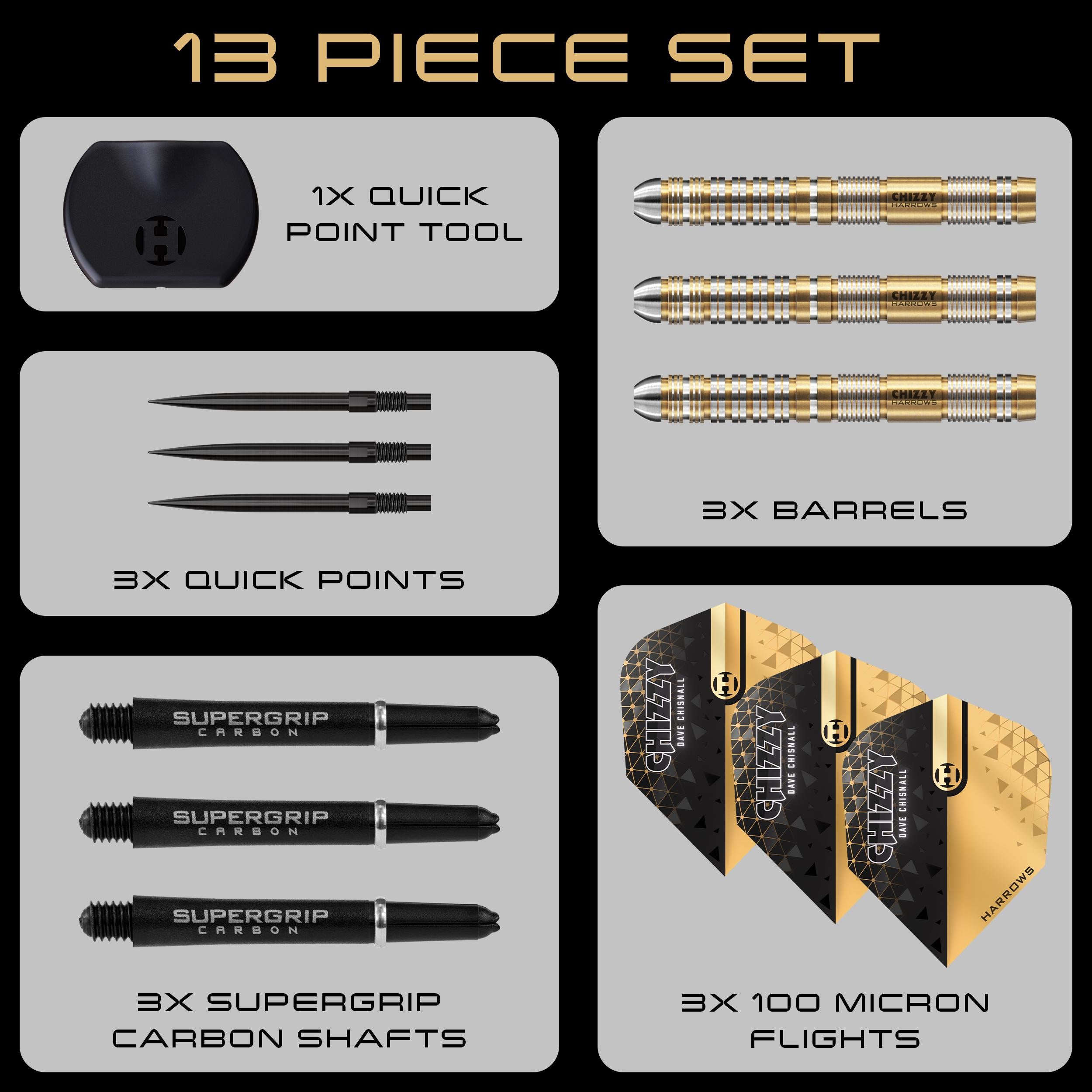 harrows-chizzy-90-series-2-quick-point-fl-chettes-pointe-acier-dave-chisnall image 7