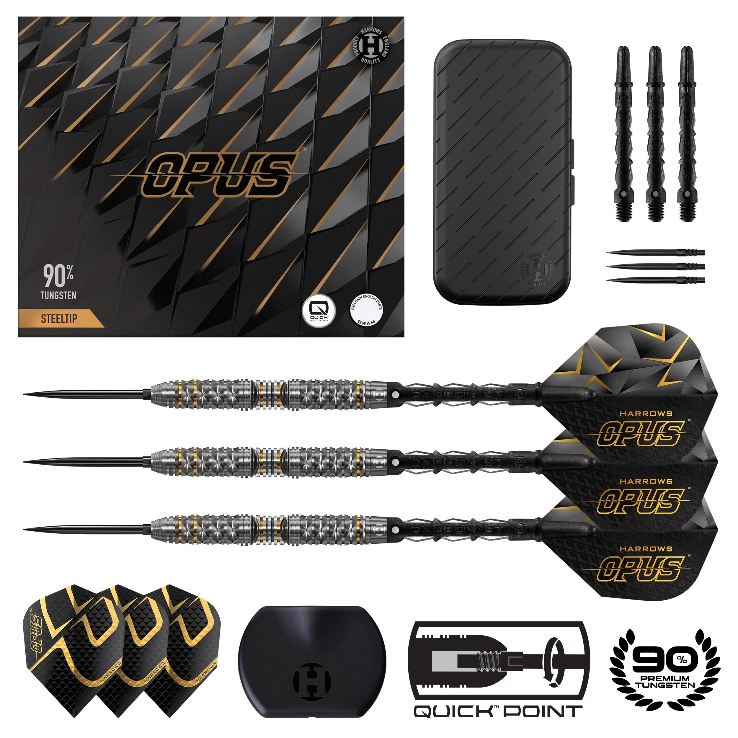 harrows-opus-90-quick-point-fl-chettes-pointe-acier image 1