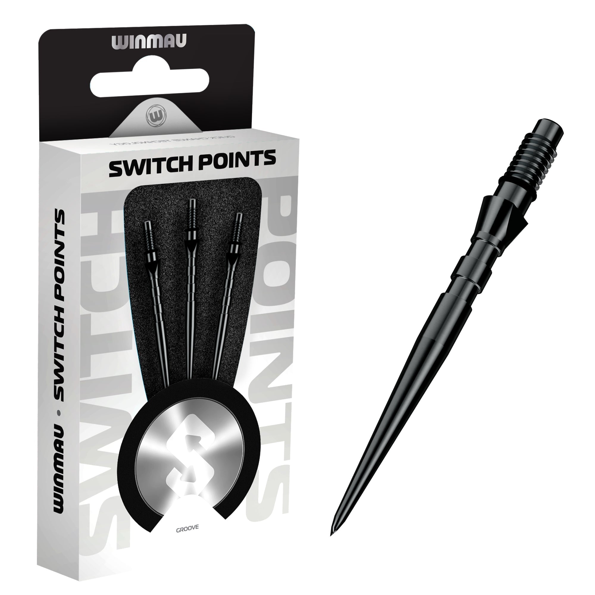 winmau-switch-points-grooved-black-pointes-interchangeables image 3