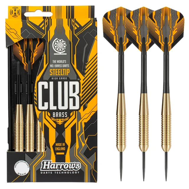 harrows-club-brass-24gr-fl-chettes-pointe-acier-steel-tip image 1