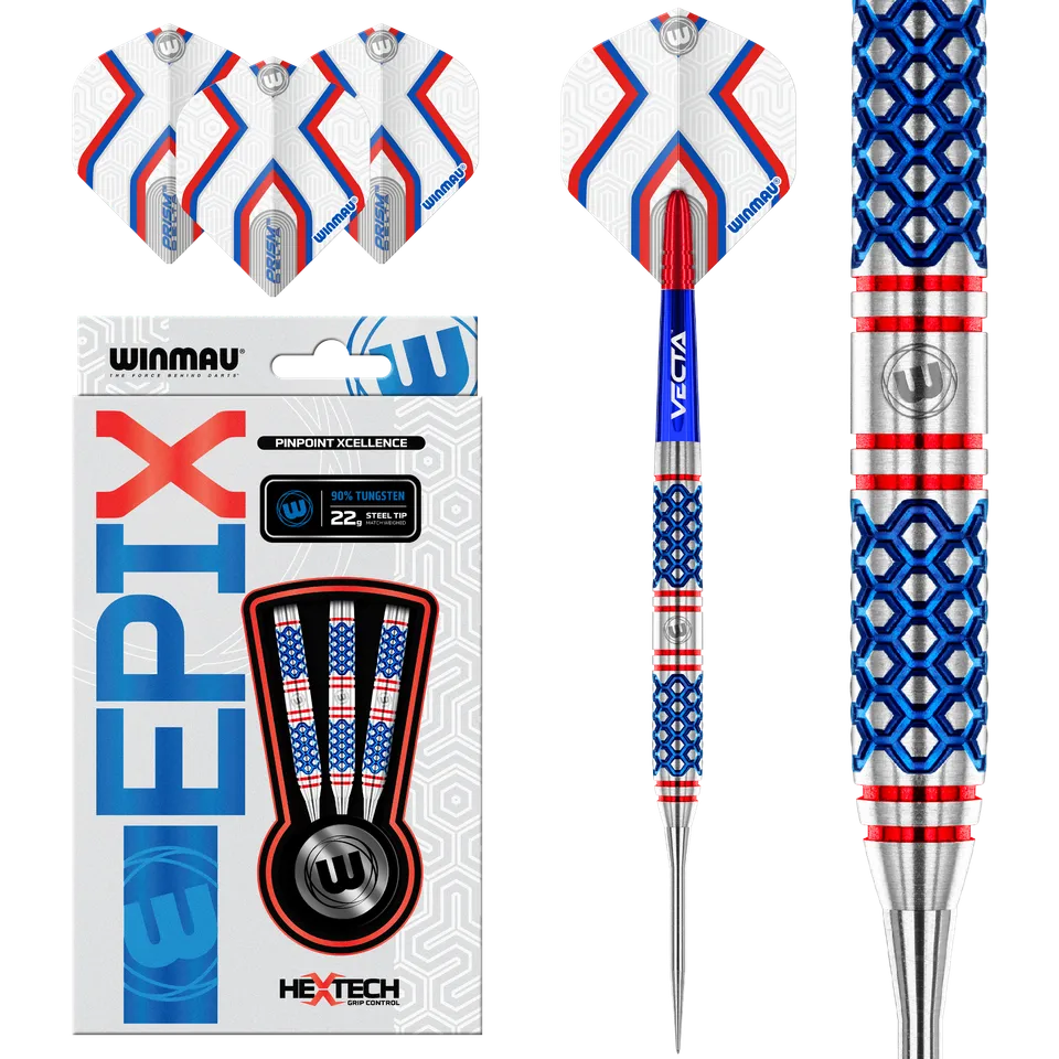 winmau-epix-jeu-de-fl-chettes-pointe-acier-multi-grip image 1