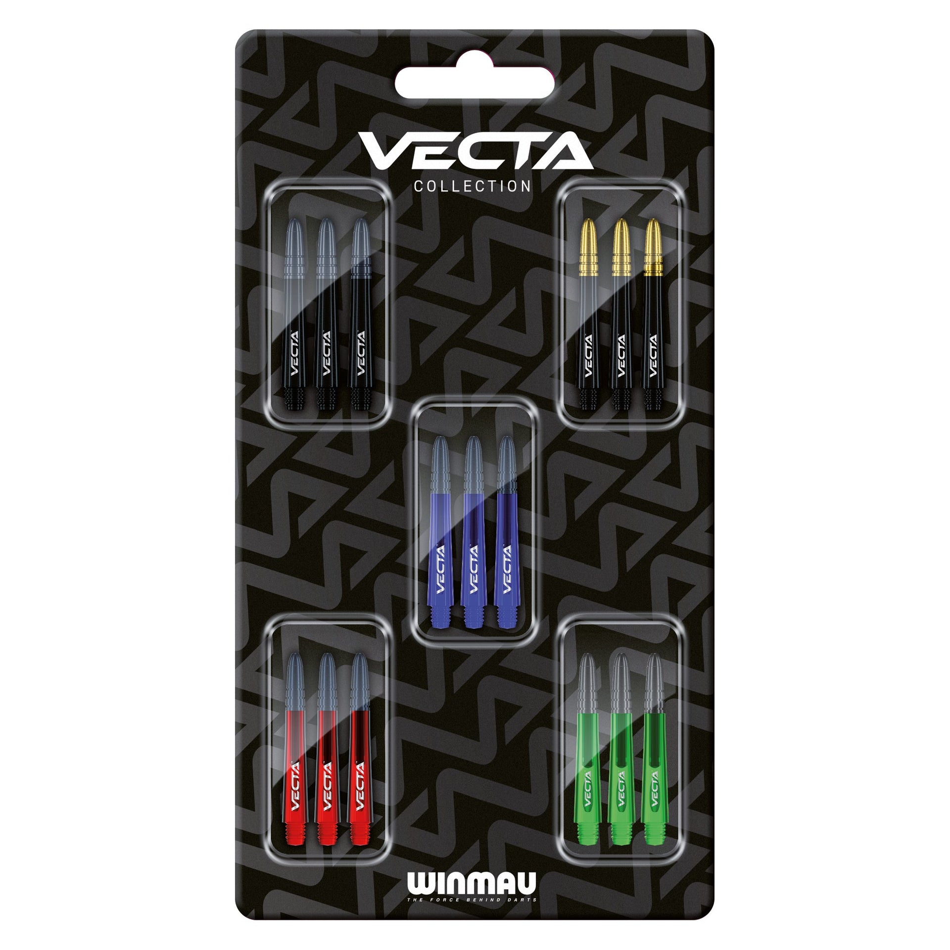 winmau-vecta-shafts-collection-lot-de-tiges-de-fl-chettes-5-couleurs image 1