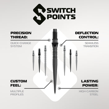 winmau-switch-points-smooth-silver-pointes-de-fl-chettes-changement-rapide-argen image 6