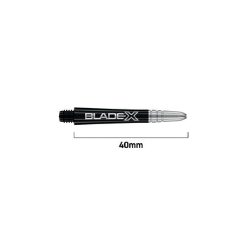 winmau-blade-x-vecta-tiges-medium-noir-et-argent image 2