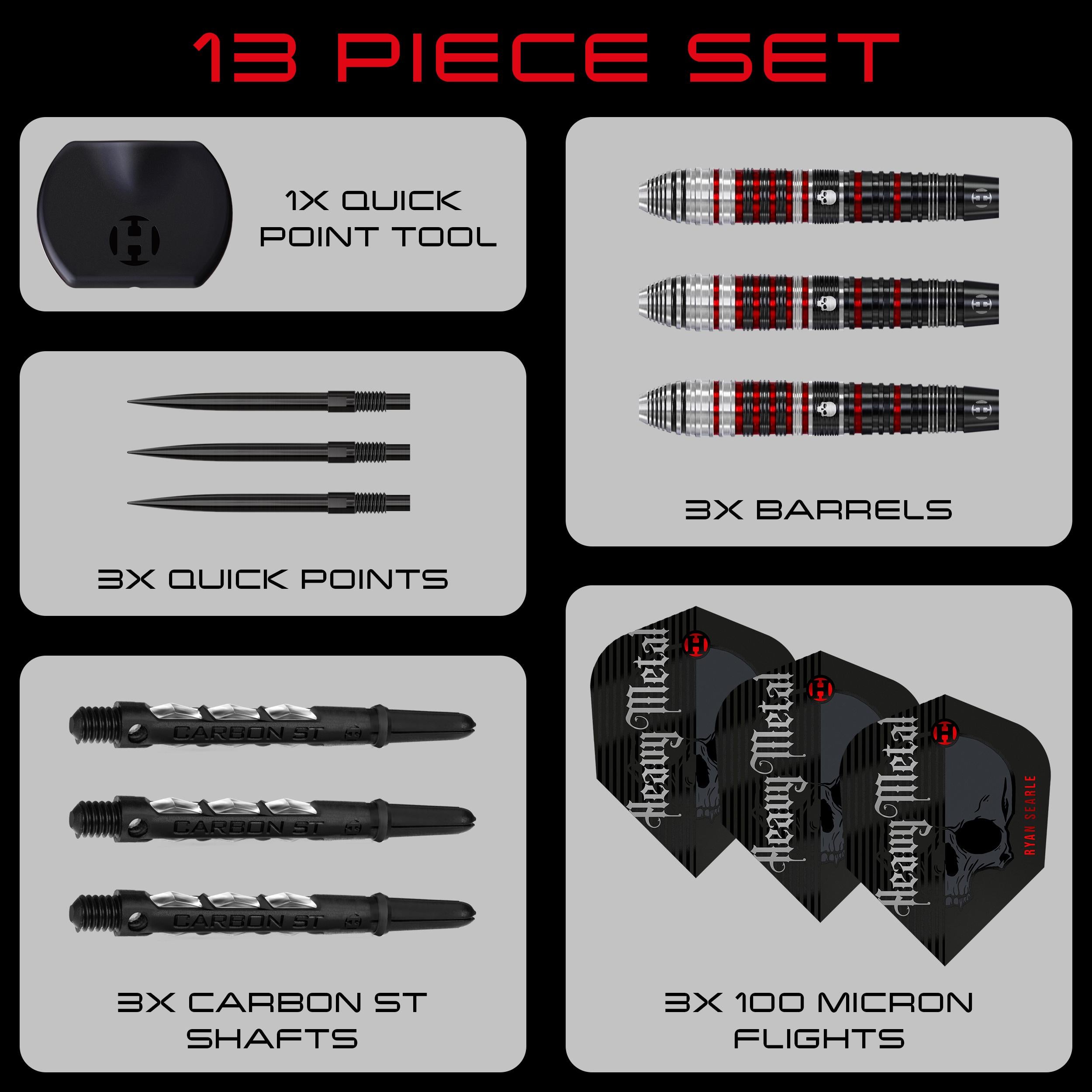 harrows-ryan-searle-90-series-2-quick-point-fl-chettes-acier image 7