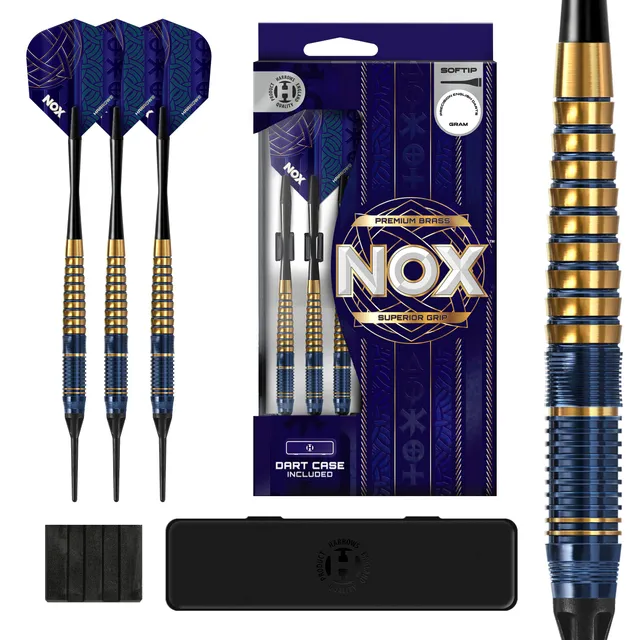 harrows-nox-fl-chettes-pointe-souple-bleu-or image 1