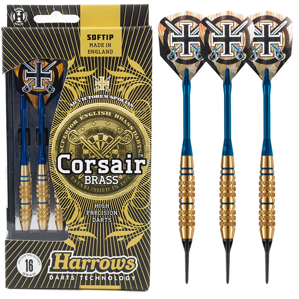 harrows-corsair-bleu-fl-chettes-pointe-souple image 1