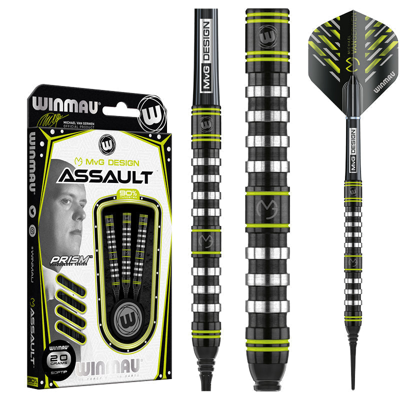 winmau-mvg-assault-soft-tip-fl-chettes-pointe-souple image 1