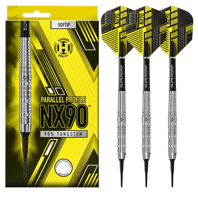 harrows-nx90-parall-le-90-fl-chettes-pointe-souple-soft-tip image 1