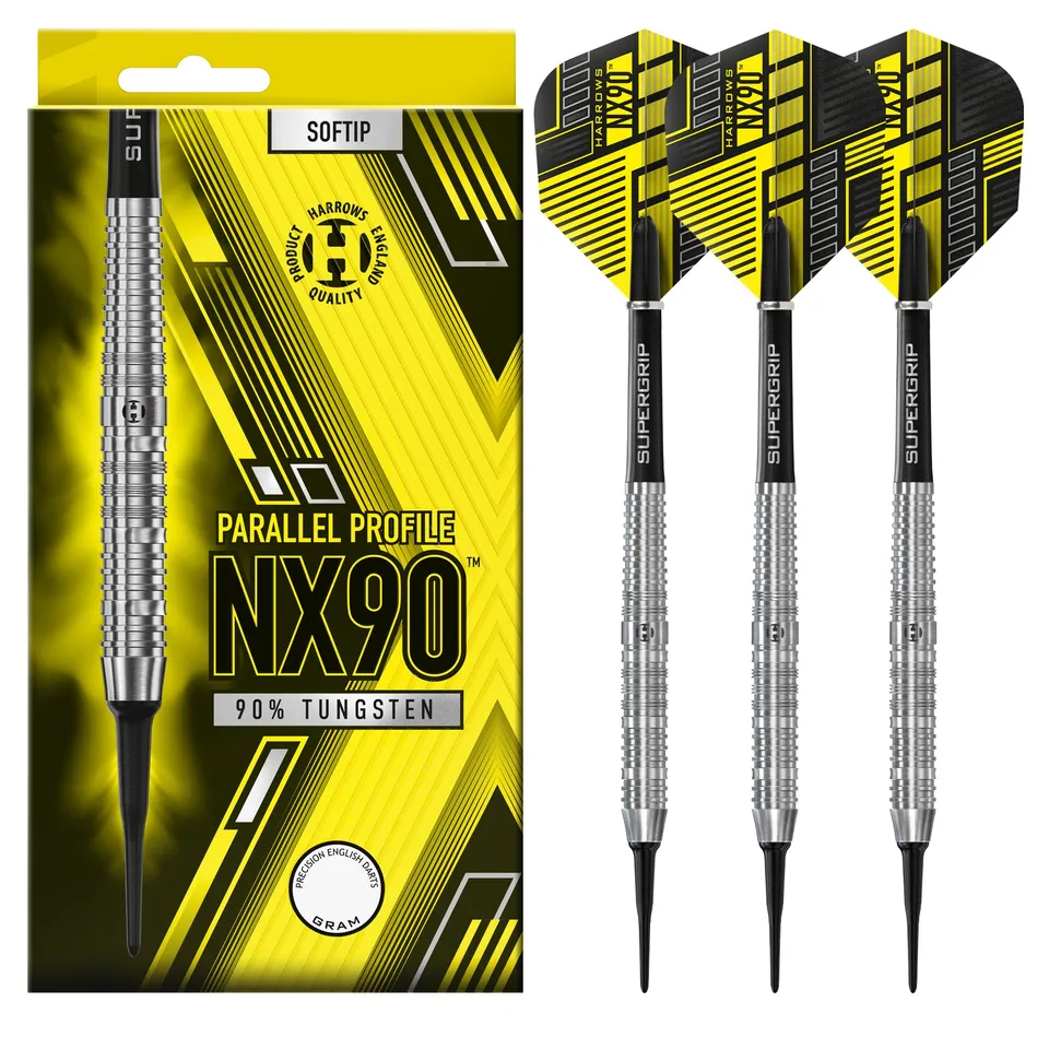 harrows-nx90-parall-le-90-fl-chettes-pointe-souple-soft-tip image 1