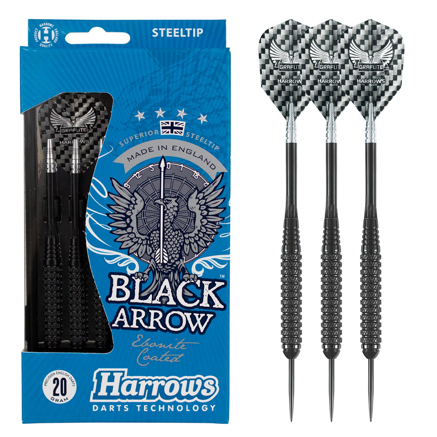 harrows-black-arrow-20g-fl-chettes-pointe-acier-laiton image 1