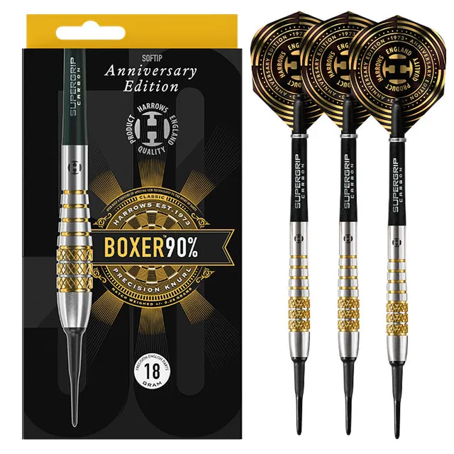 harrows-boxer-bomb-90-soft-tip-fl-chettes-pointe-souple-tungst-ne image 1