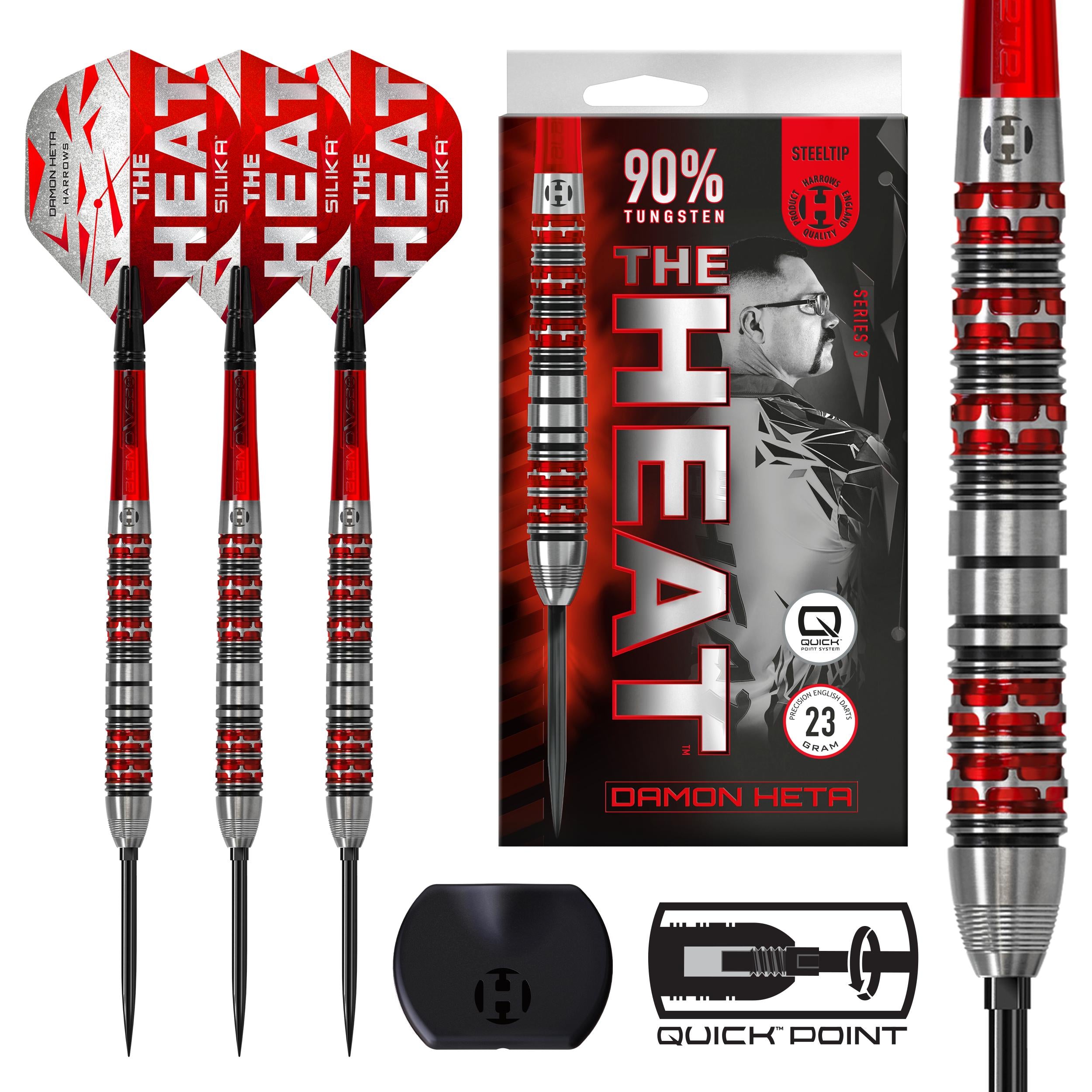 harrows-damon-heta-90-series-3-flechettes-acier-quick-point image 1