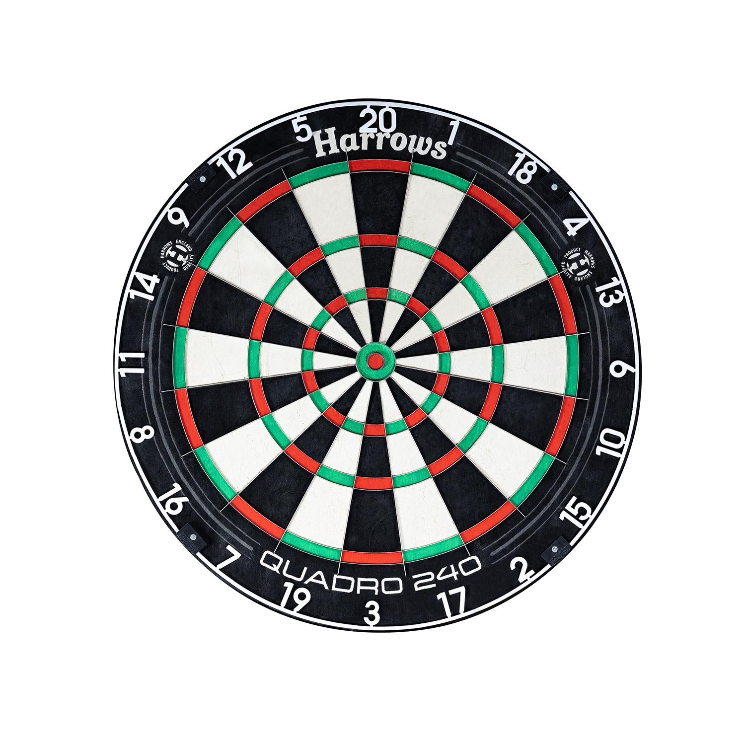 harrows-quadro-240-cible-de-fl-chettes-sisal-4-jeux-anneau-clear-sight image 1