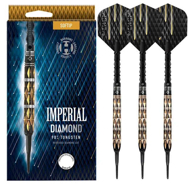 harrows-imperial-diamond-90-fl-chettes-pointe-souple image 1