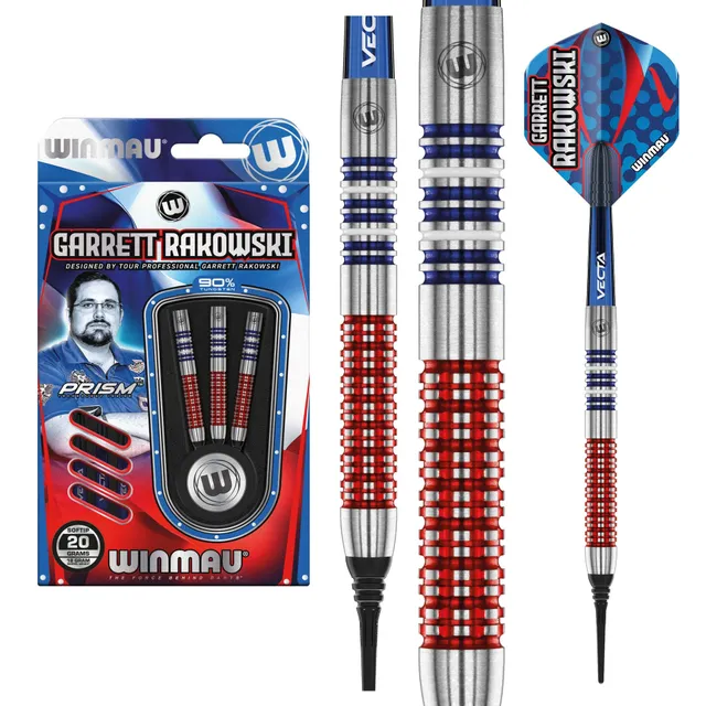winmau-garrett-rakowski-fl-chettes-pointe-souple image 1