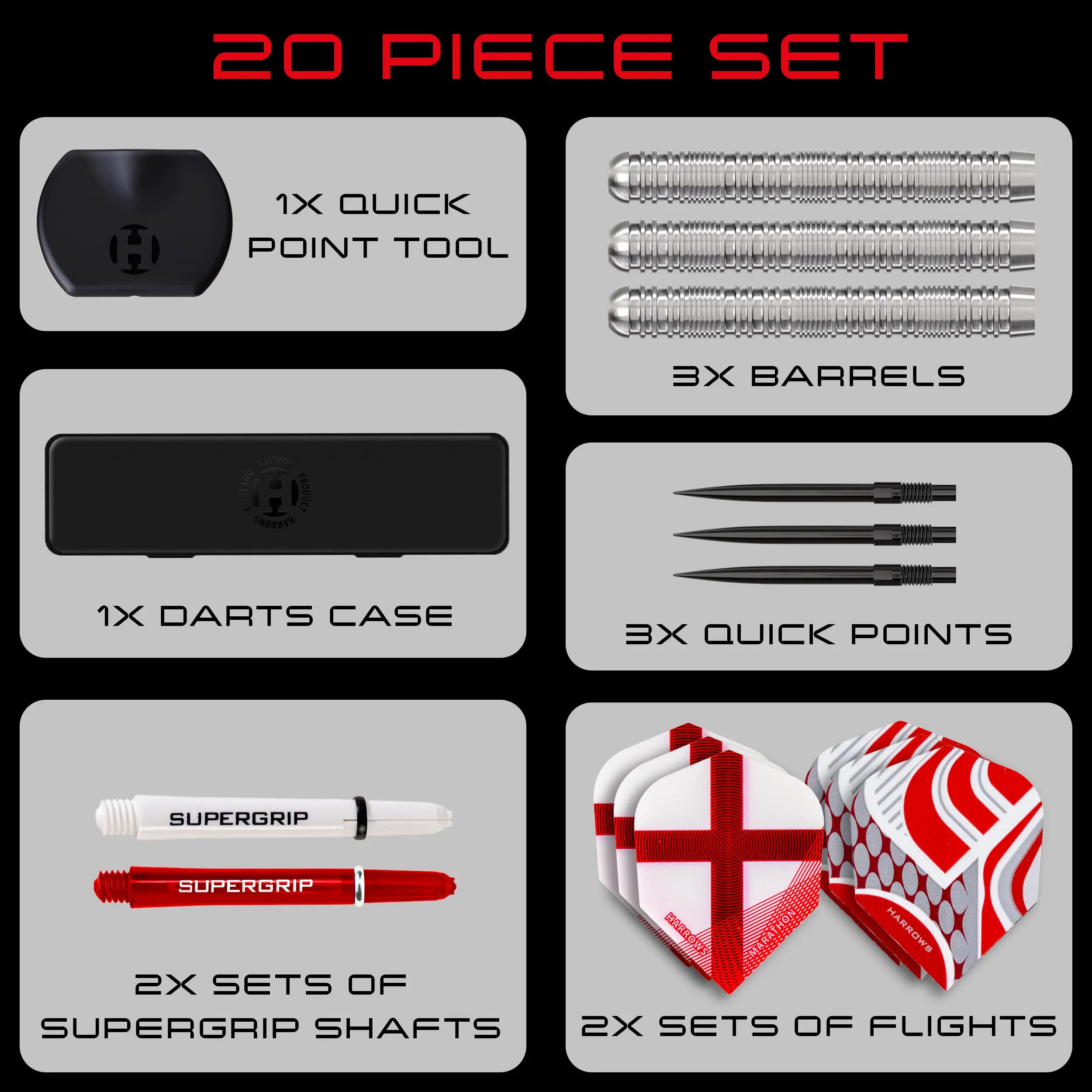 harrows-england-the-beautiful-game-selection-90-tungst-ne-fl-chettes-quick-point image 5
