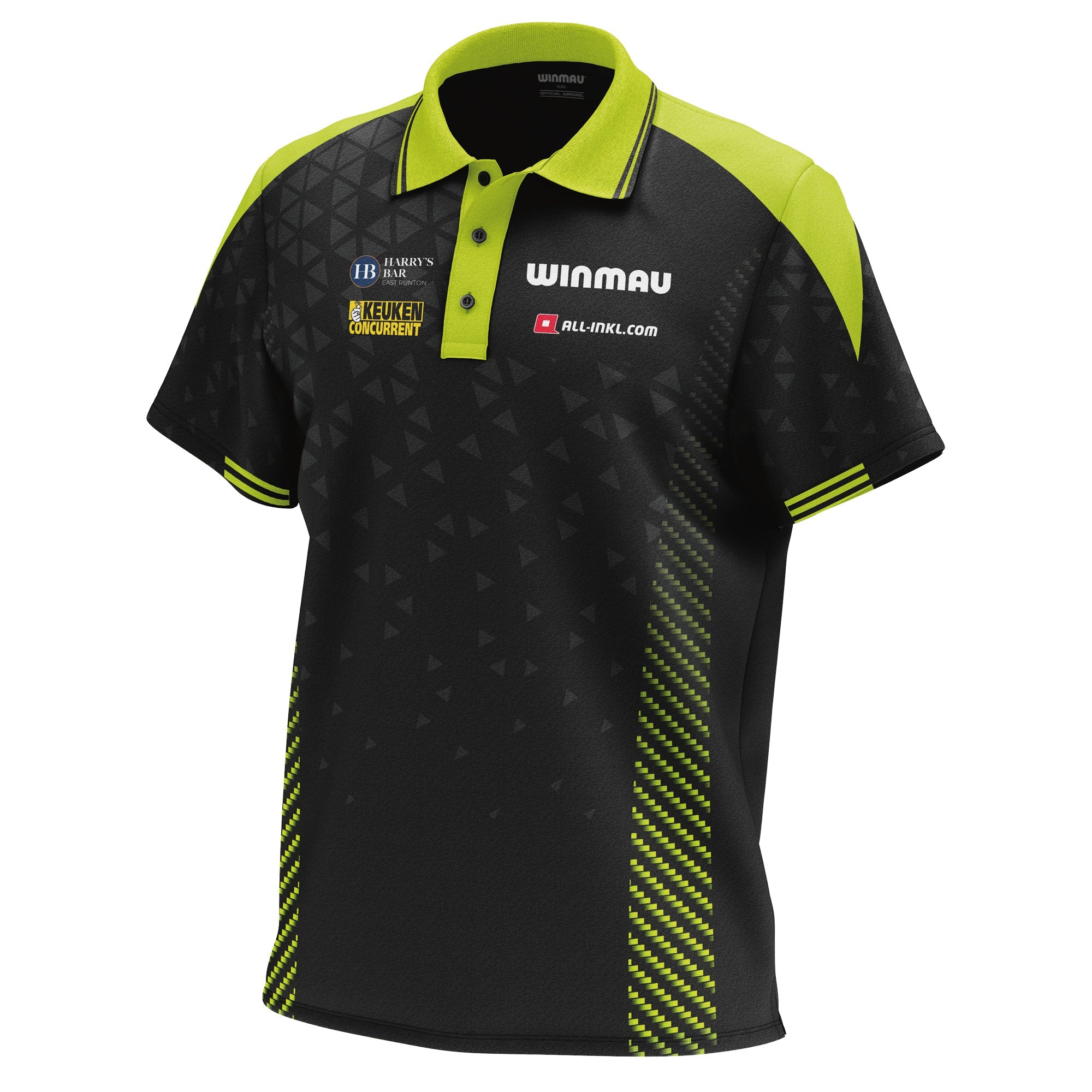winmau-mvg-stage-polo-shirt-vert-noir image 3