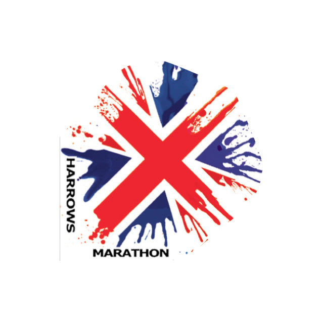 harrows-marathon-union-jack-paint-splat-ailettes-de-fl-chettes image 1