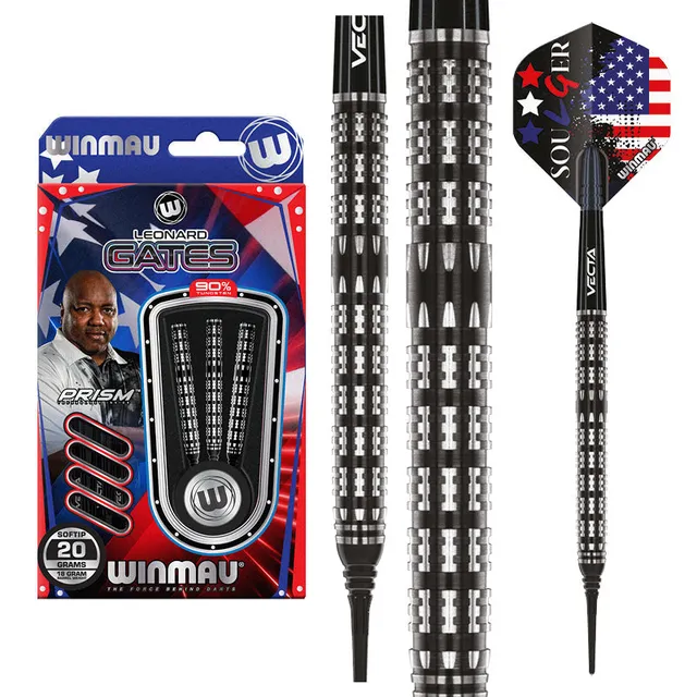 winmau-leonard-gates-player-edition-fl-chettes-pointe-souple image 1