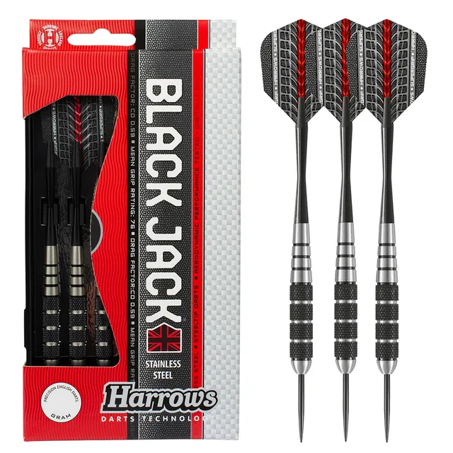 harrows-black-jack-fl-chettes-pointe-acier image 1