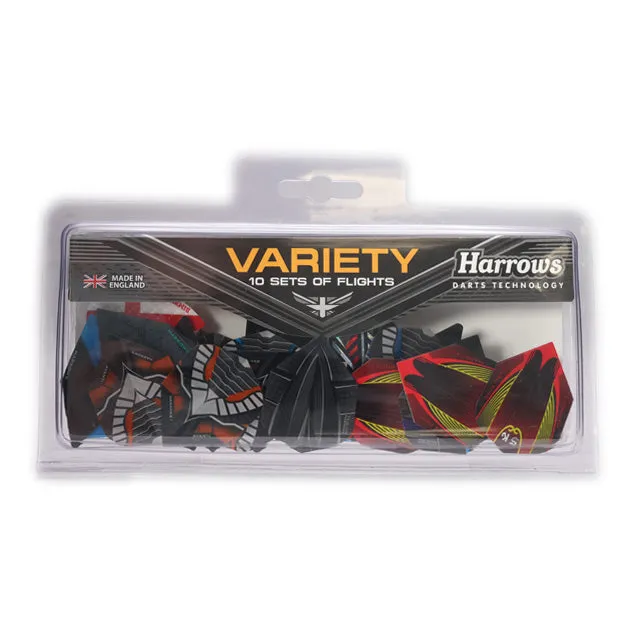 harrows-variety-flights-lot-30-ailettes-10-sets image 1