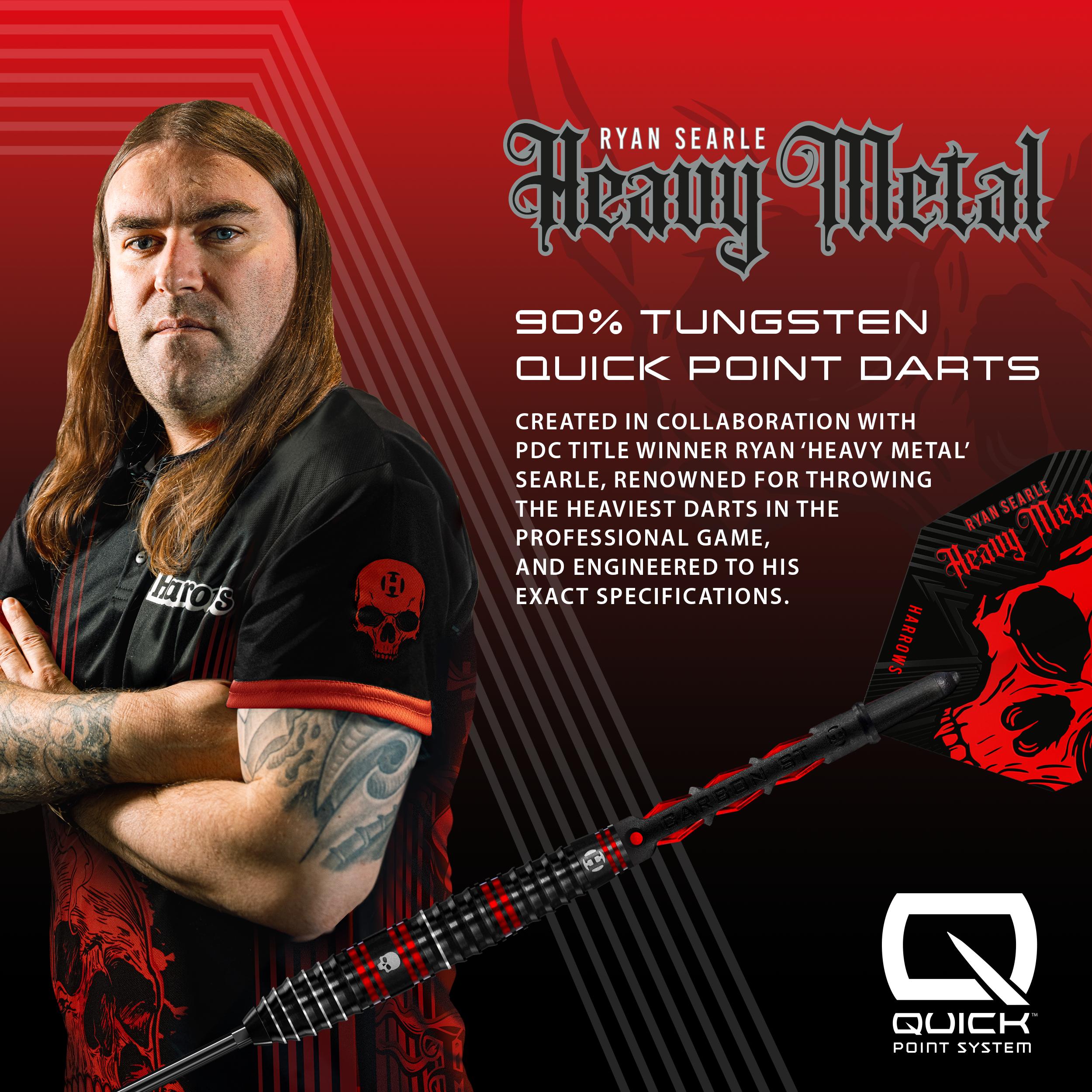 harrows-ryan-searle-90-quick-point-series-1-fl-chettes-pointe-acier image 5