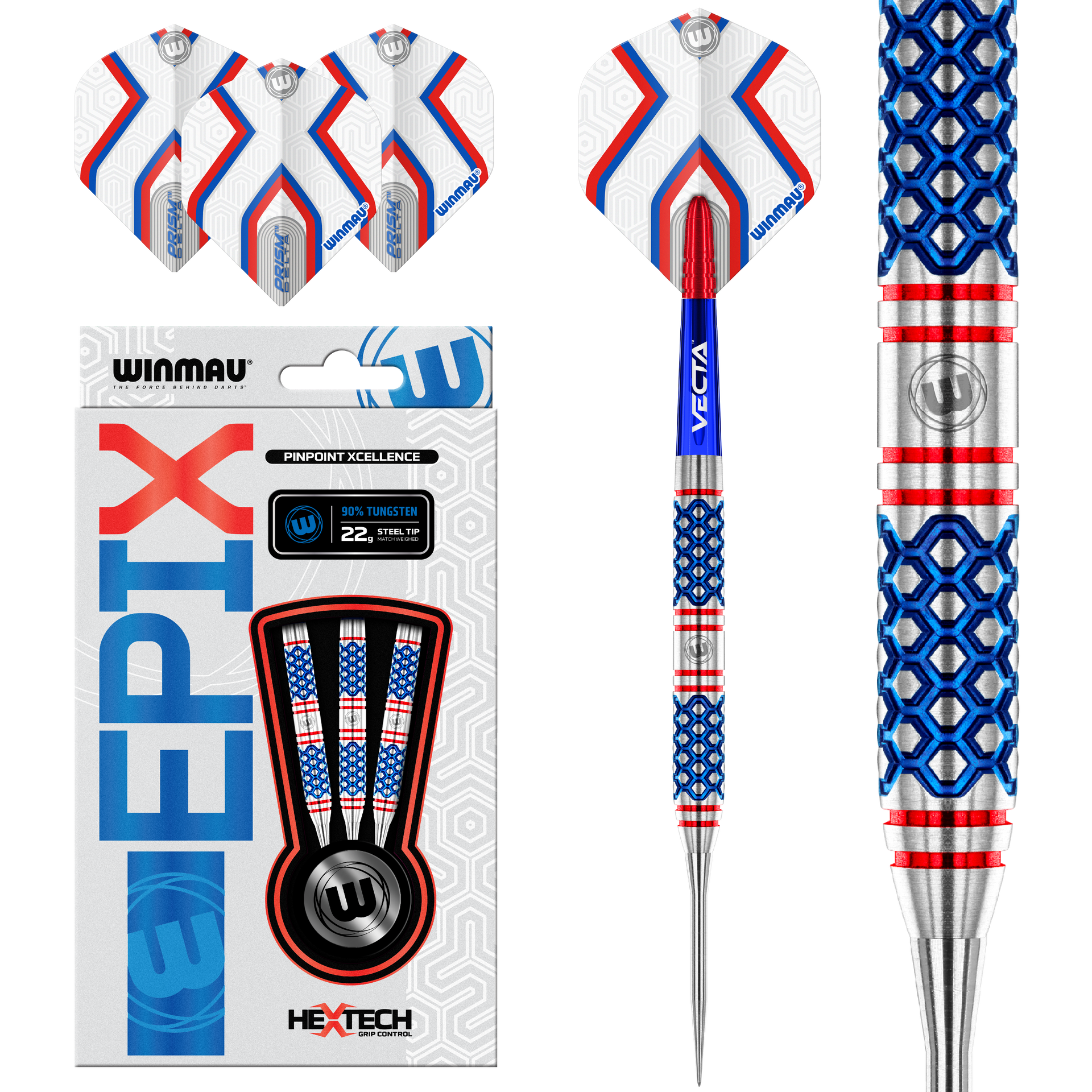 winmau-epix-jeu-de-fl-chettes-pointe-acier-multi-grip image 1