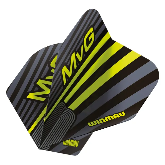 winmau-mvg-black-grey-green-ailettes-mvg-standard image 1