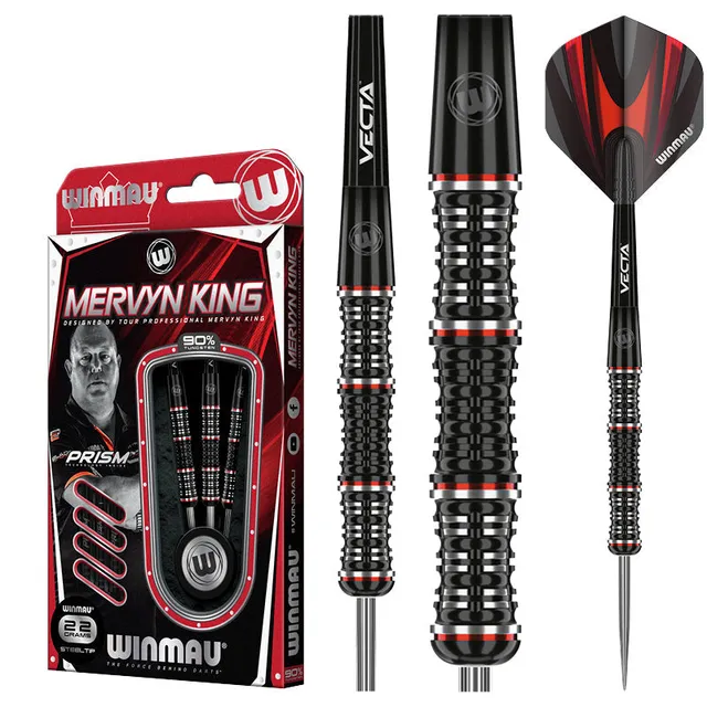 winmau-mervyn-king-se-special-edition-fl-chettes-acier-collector image 1
