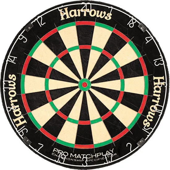harrows-pro-matchplay-cible-bristle-dartboard-tournoi image 1