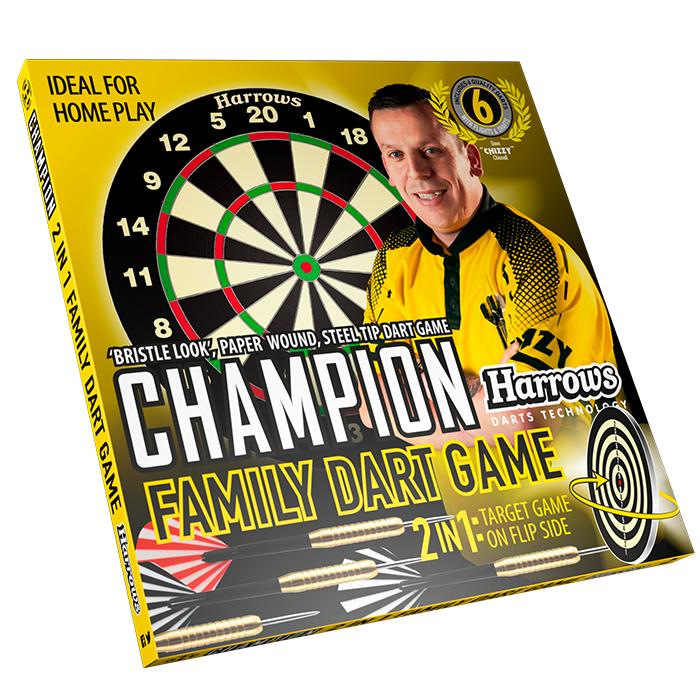 harrows-champion-family-jeu-de-fl-chettes-cible-double-face-6-fl-chettes image 2